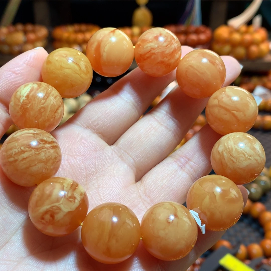 蜜蜡未镶嵌手串蜜蜡手串