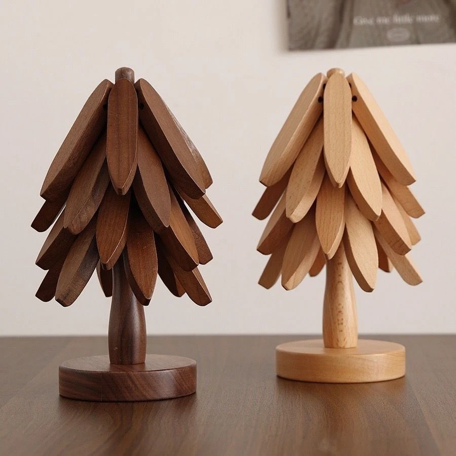 桌垫餐垫耐高温一棵树隔热垫杯垫防烫垫高级感锅垫家用砂锅垫实木