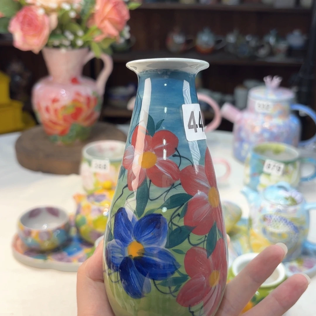 景德镇手绘高温釉下彩陶瓷茶具