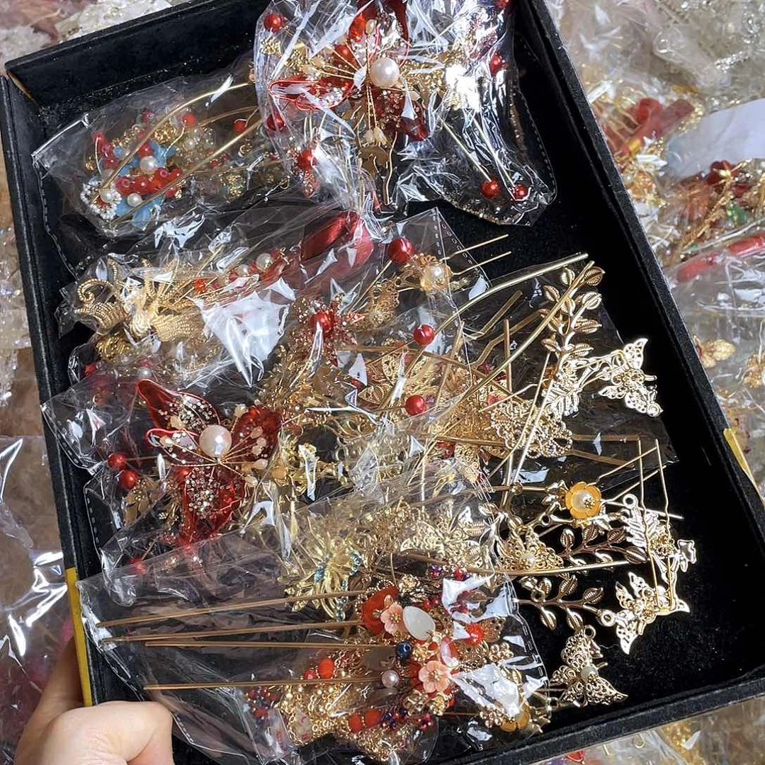 混合材质新娘头饰不售后不退换默认瑕疵