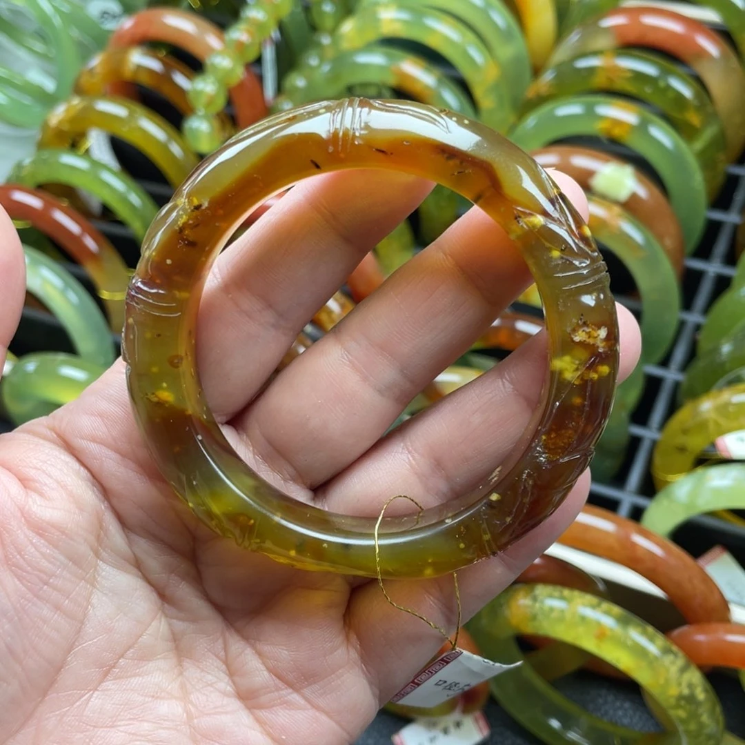 未镶嵌蛇纹石玉手镯