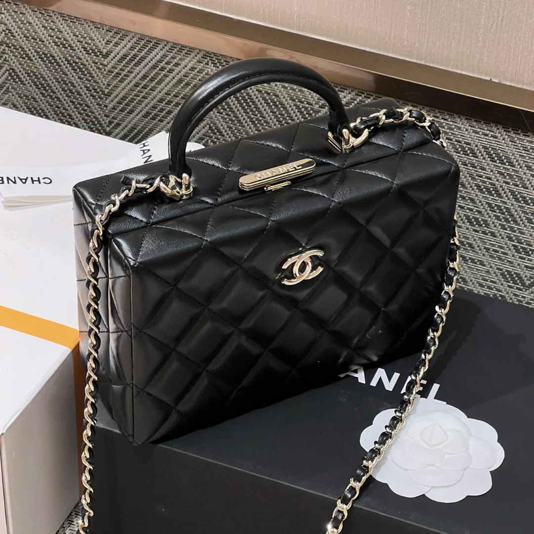 99新 Chanel/香奈儿 多多奢品/香奈儿24k盒子包/98新包展