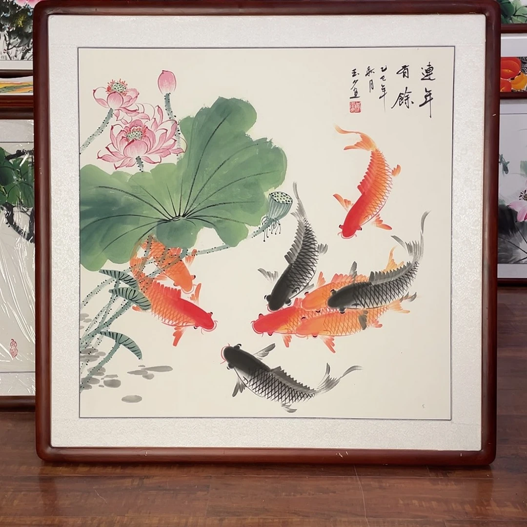 国画带框尺寸83*83厘米