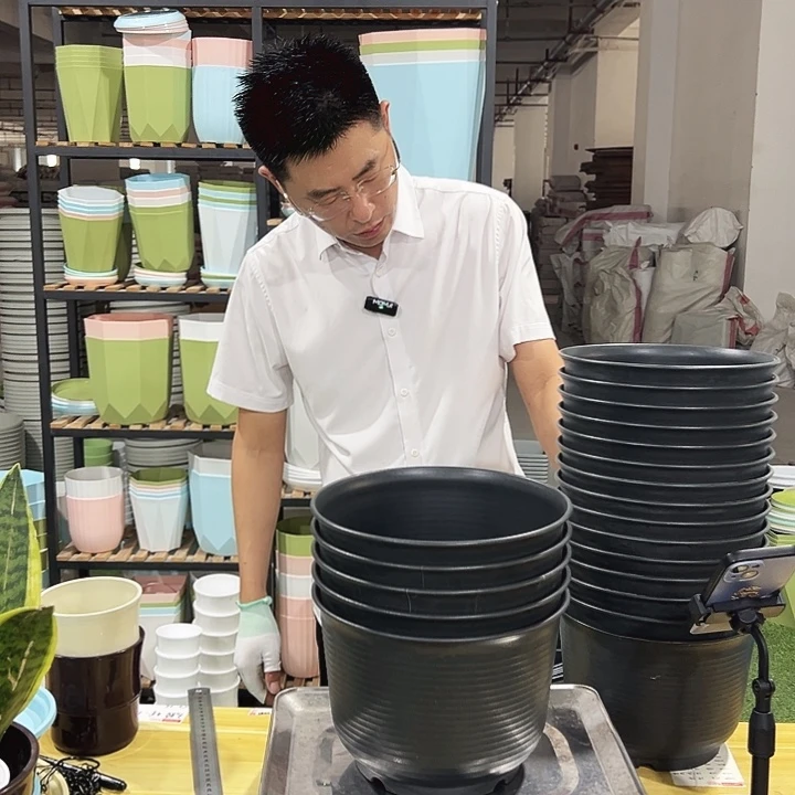 微瑕矮陶口24高17黑色5只无托