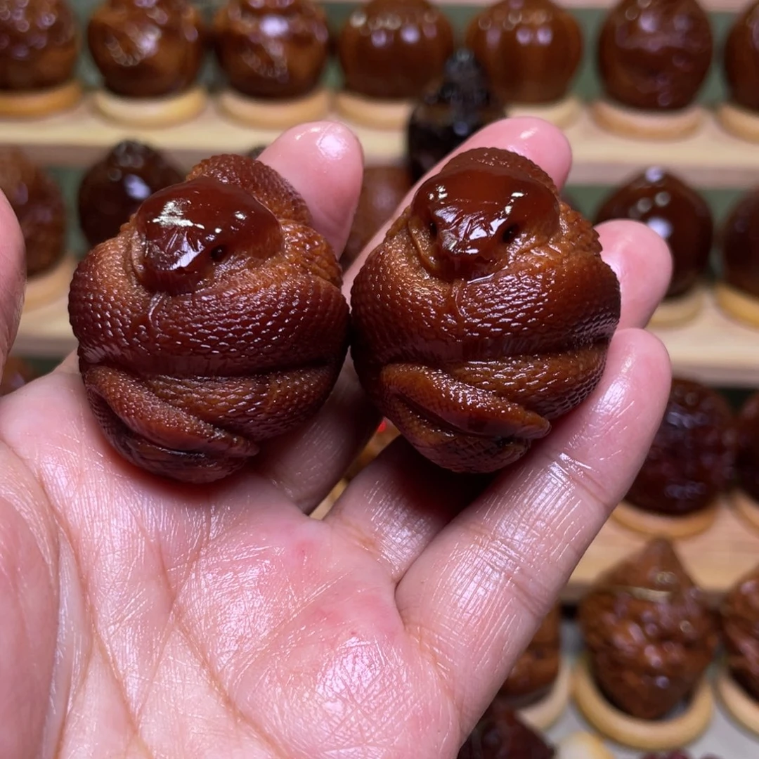 橄榄核手串/手链@**锅玉华蛇一对