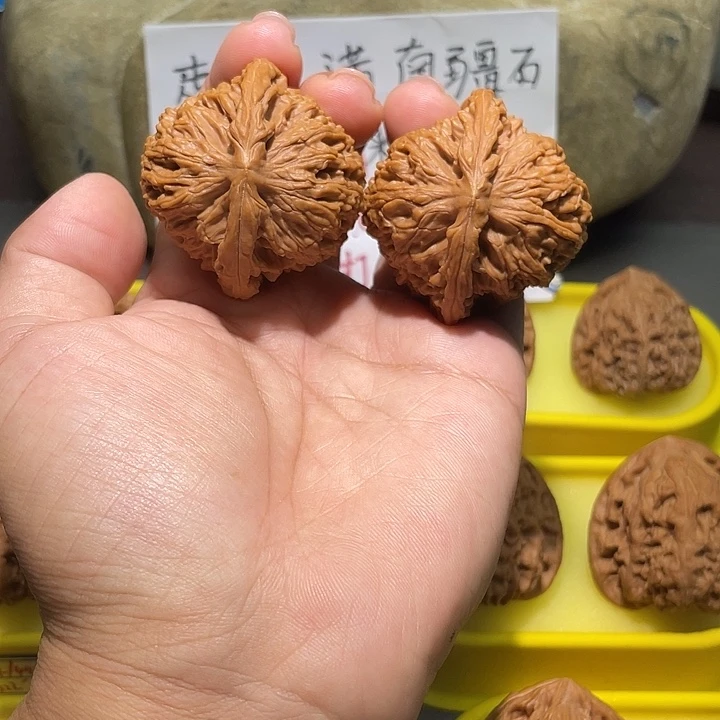 文玩核桃把件43号，45尺全品球疆