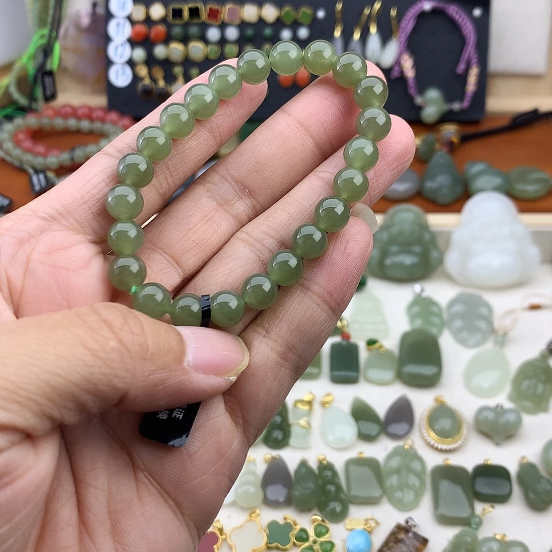 和田玉未镶嵌手链