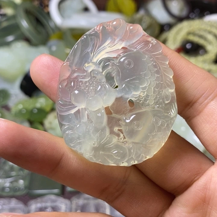 岫玉岫玉颈饰未镶嵌