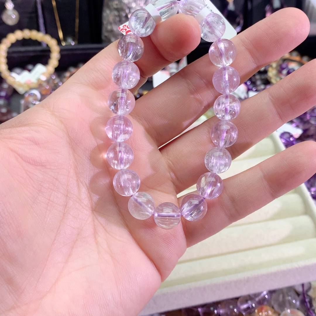 乔***希锂辉石未镶嵌手链紫锂辉手链10+