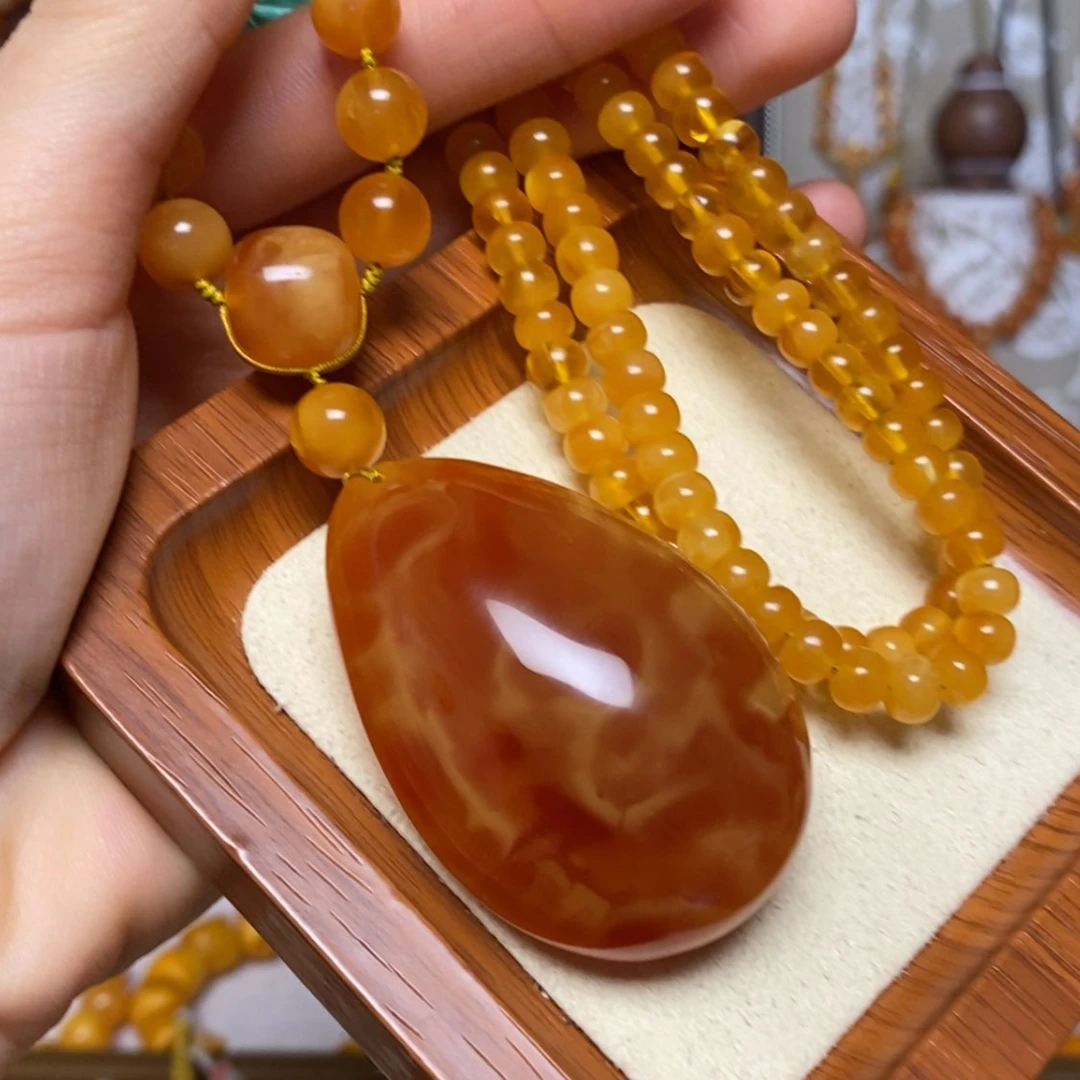 【闪购商品】蜜蜡颈饰未镶嵌项链