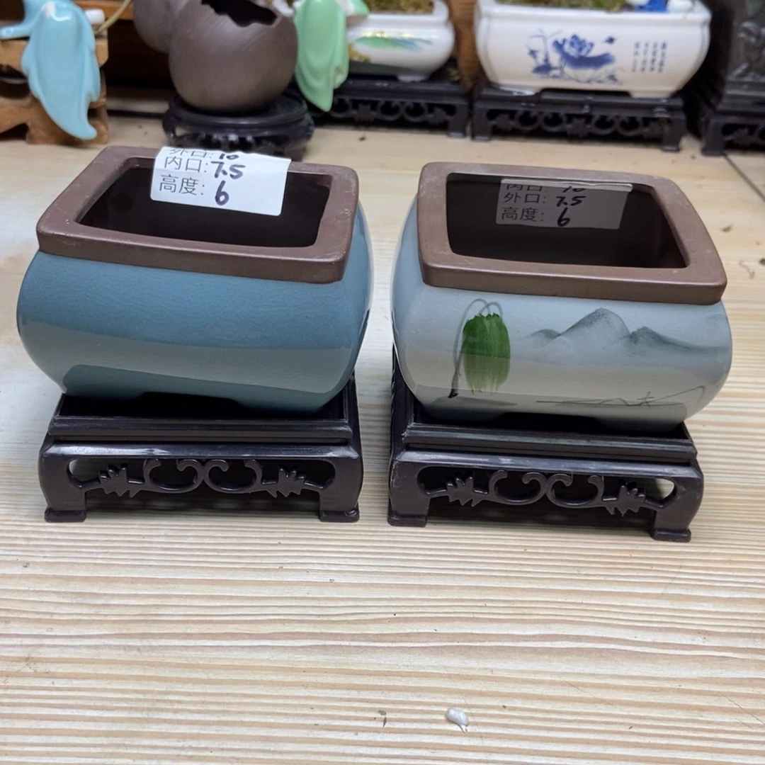 瓷片陶瓷花盆陶瓷艺术