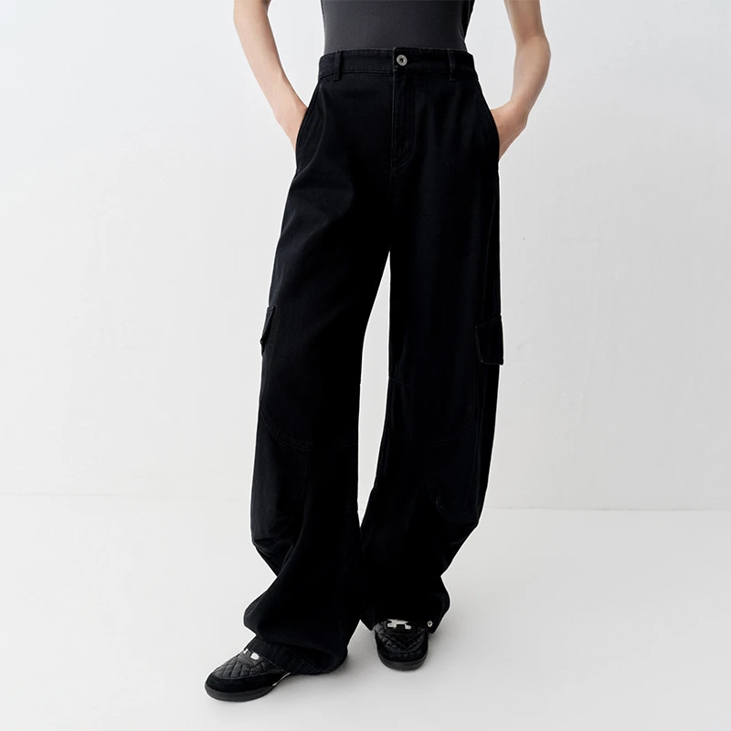 【裤子】【商场同款新品】艾诺丝雅诗 工装风休闲弯刀裤 AR323021