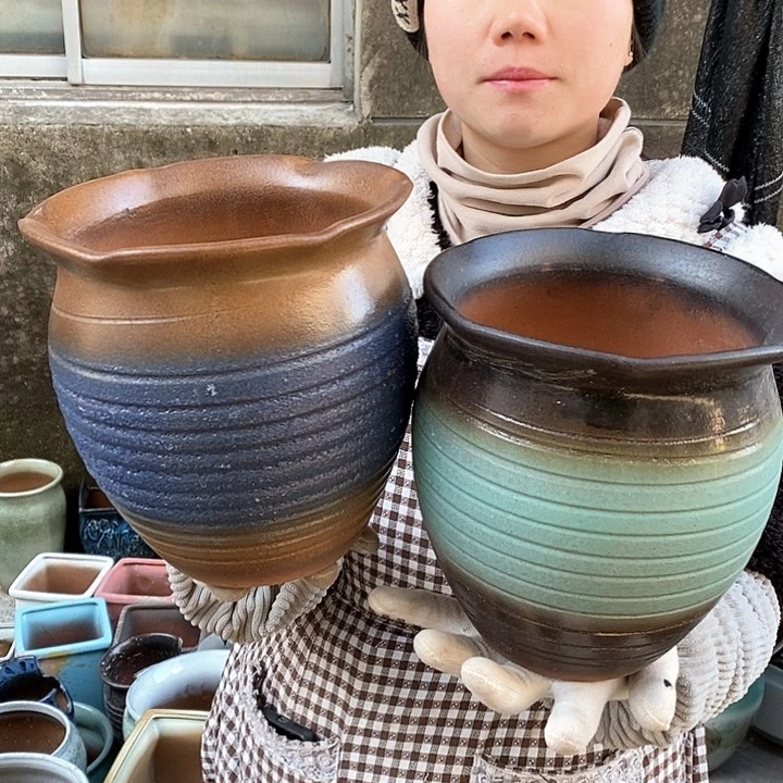 紫砂花盆正品口18高20