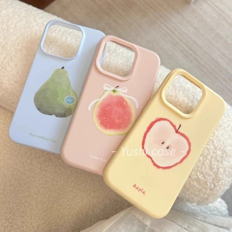 硅胶软套奶油黄苹果16promax手机壳iPhone13新款15链条14女全包