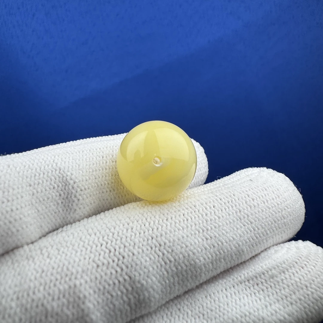 A3153天然原矿蜜蜡 百花蜜单珠15.4mm 支持鉴定 假一罚十