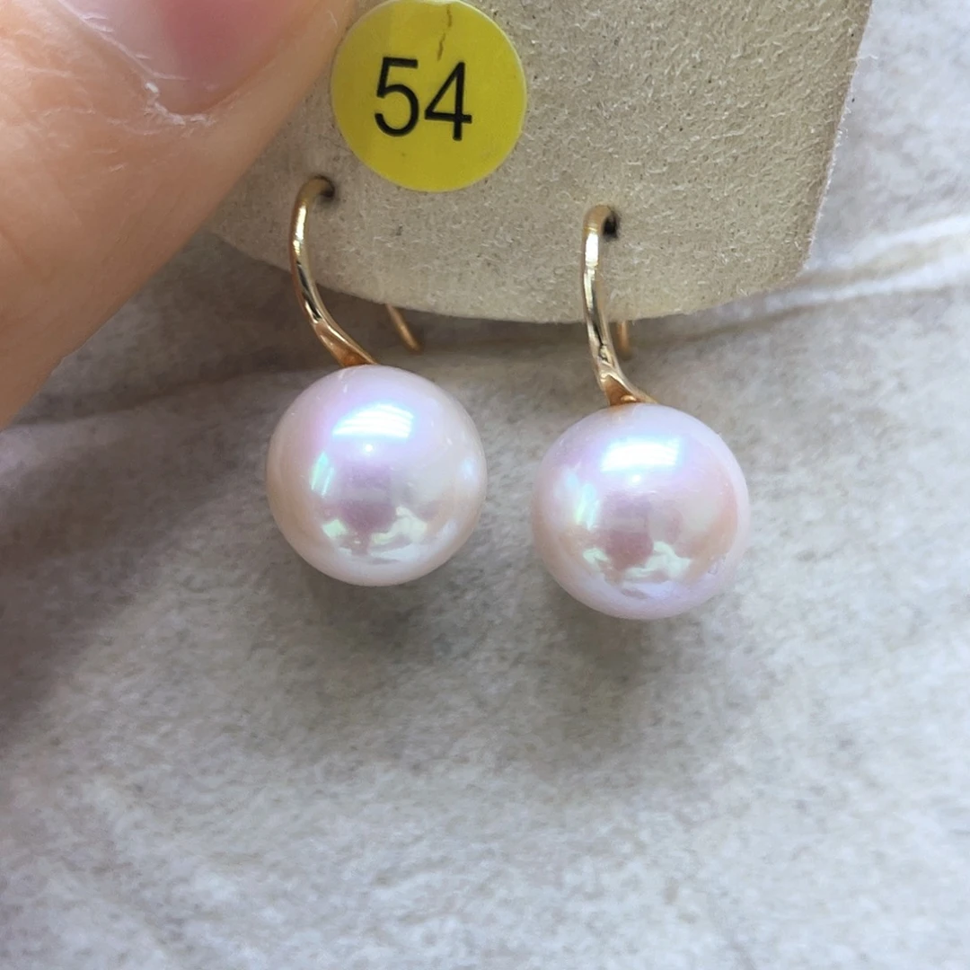 淡水珍珠耳饰银S925镶嵌