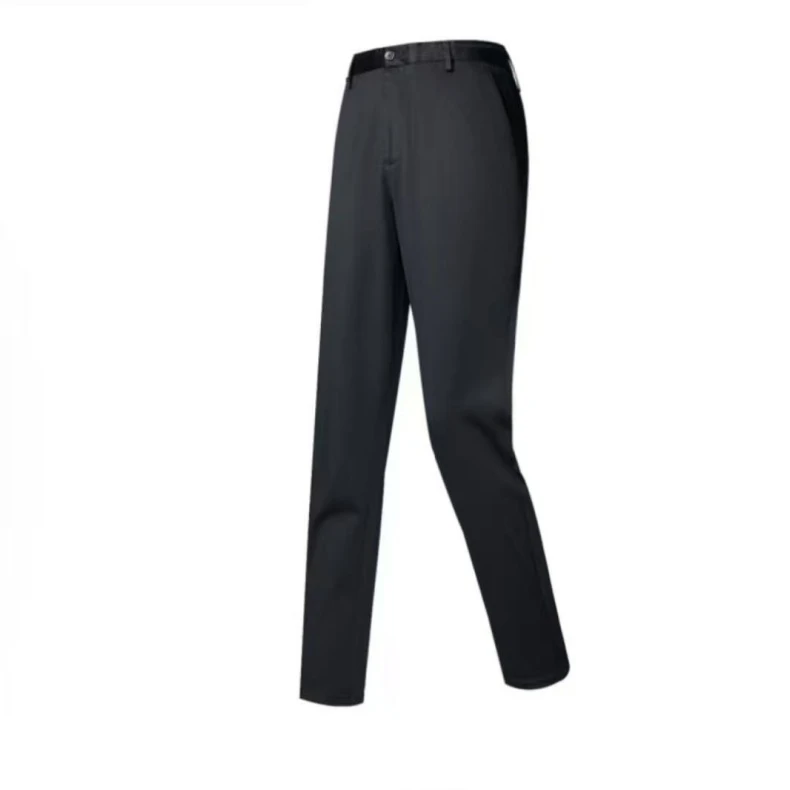 HK420 剪标羊绒休闲裤秋新款腰里绣花保暖光泽直筒裤