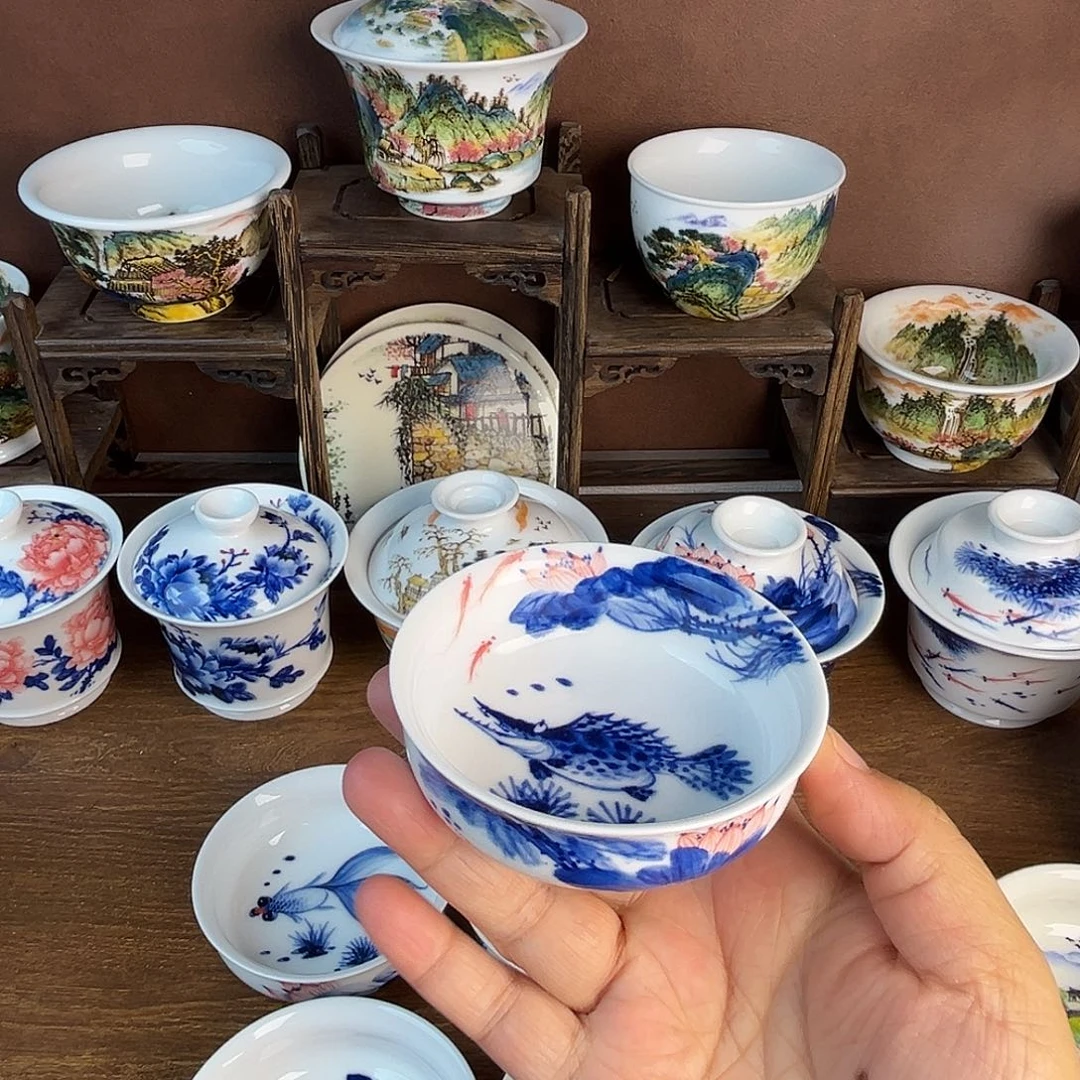 忠意堂釉下彩富贵有余