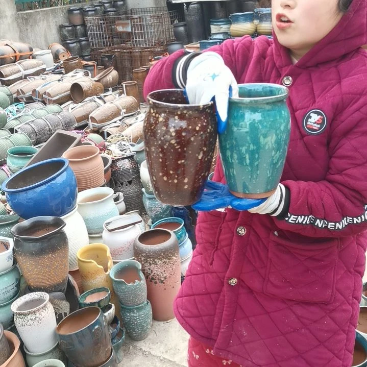 红陶口13高20瑕疵