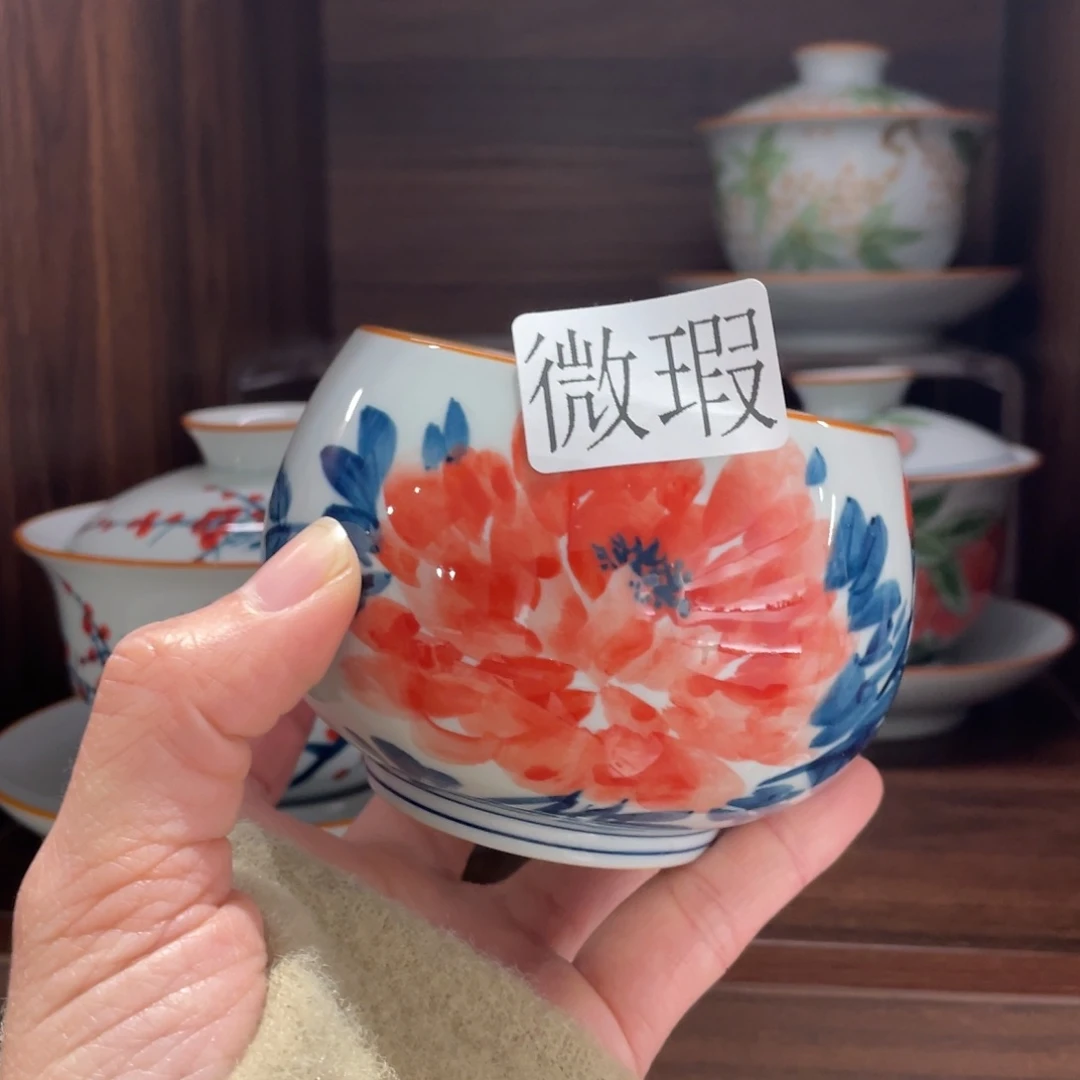 有瑕釉下彩纯手绘