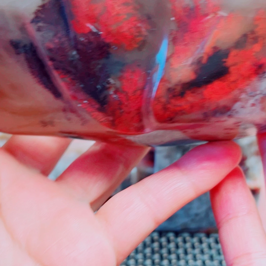 心***水巴林鸡血石巴林石水草