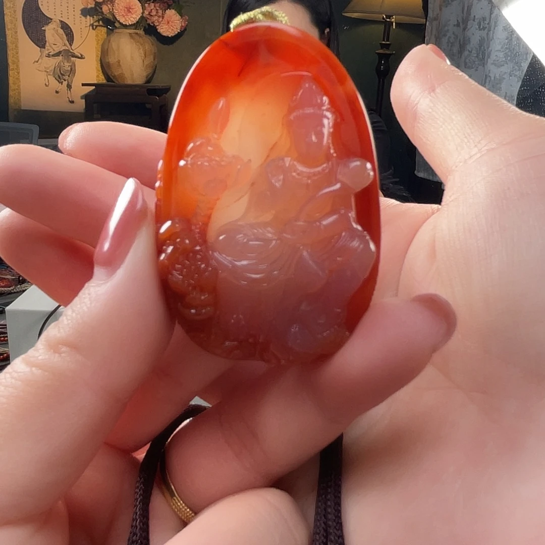 南红玛瑙未镶嵌南红吊坠