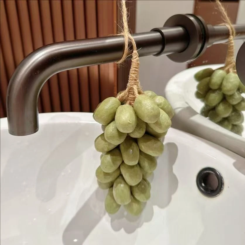 青提仿真葡萄串手工冷皂旅游必备摆件巨峰香薰肥皂女生礼品摆件L