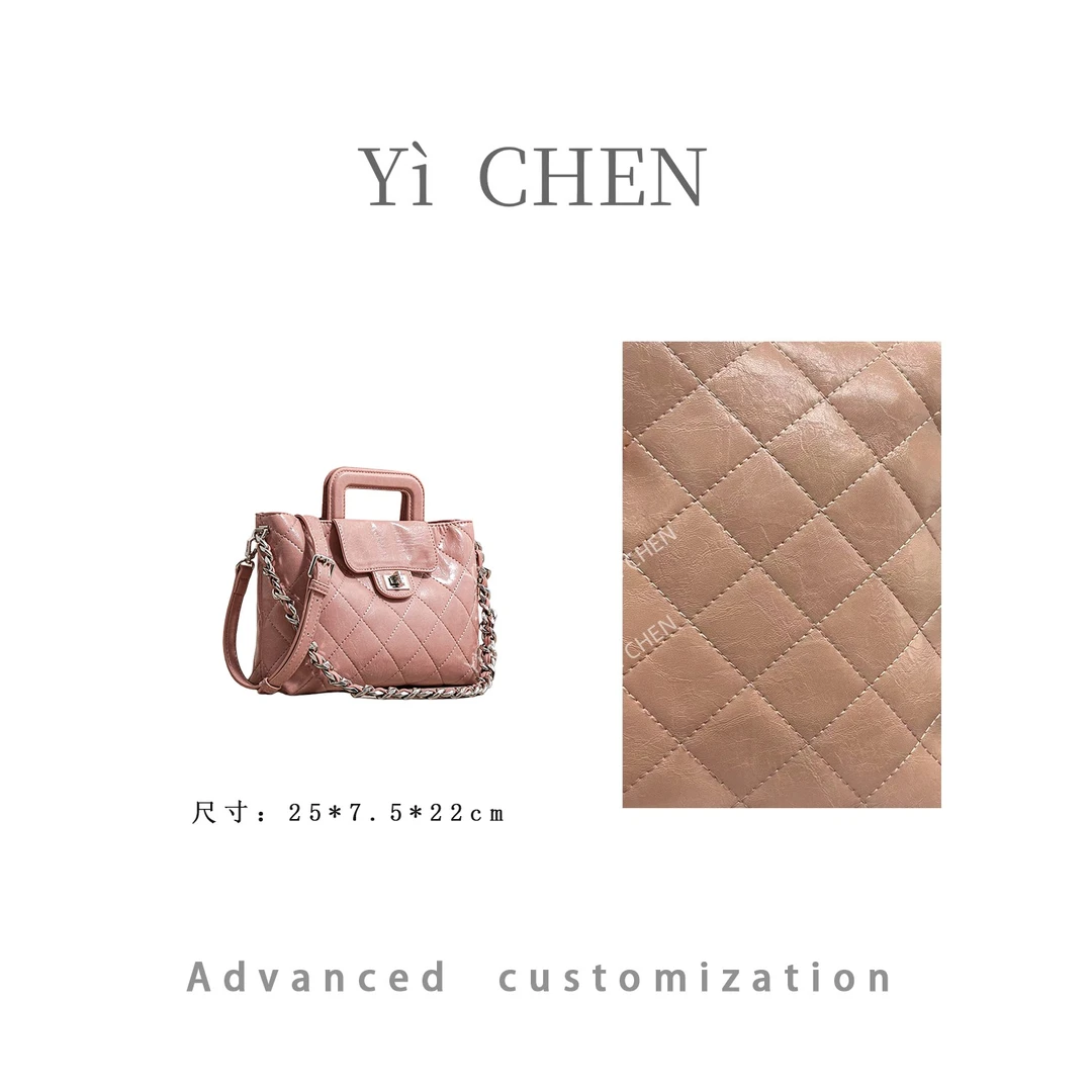 【Yì CHEN】SK-62750-西柚粉  百搭 时尚女士新款手提单肩斜挎包