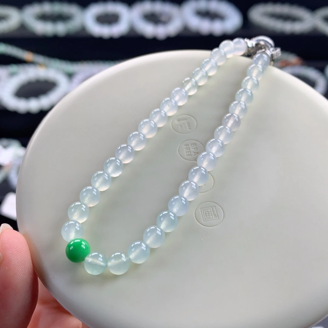 翡翠未镶嵌手链卡5