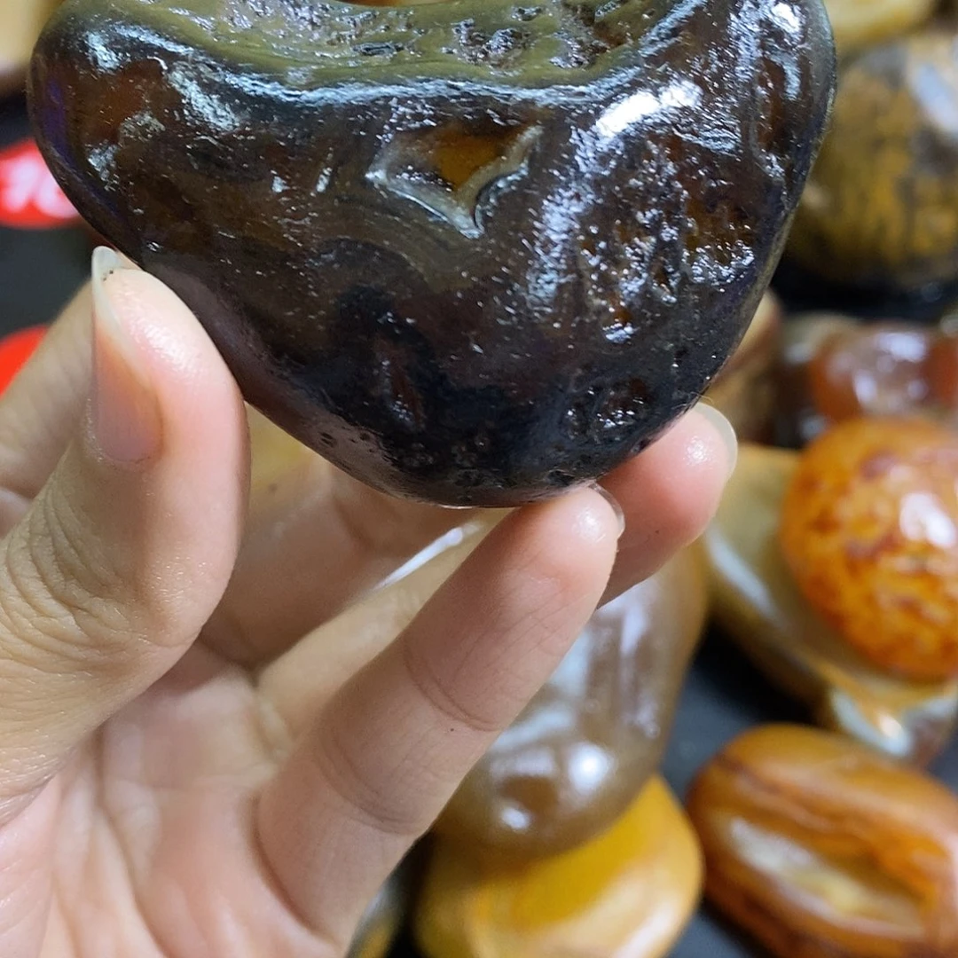 玛瑙/玉髓未镶嵌手把件