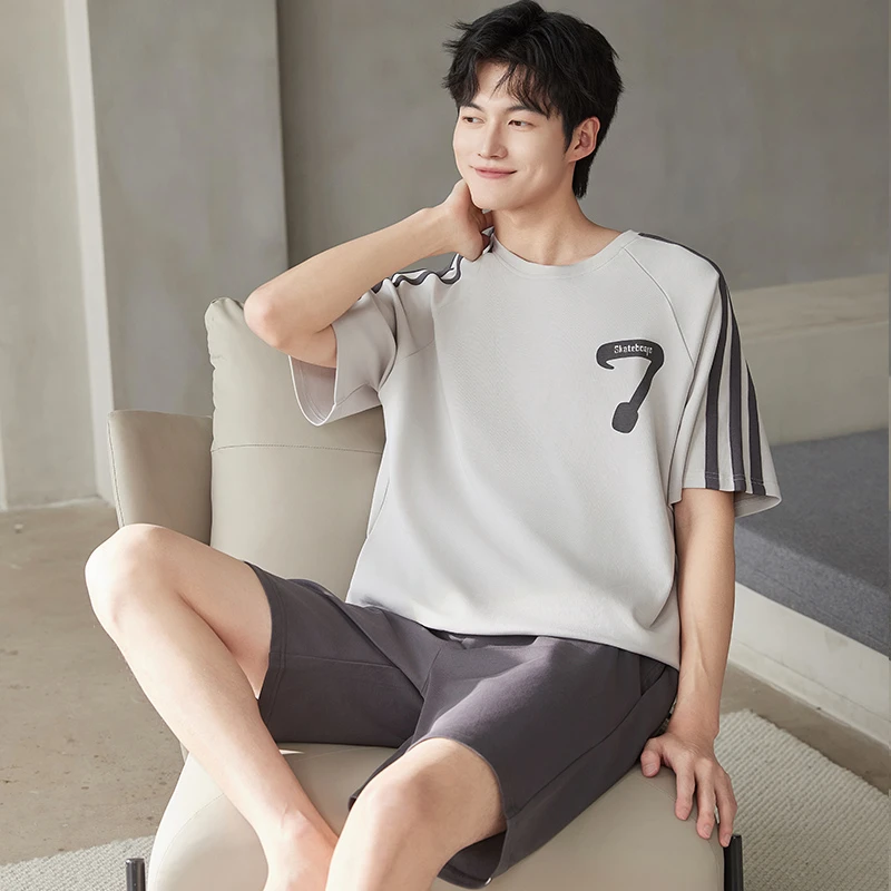 【爽棉】睡衣男士夏季短袖短裤休闲款夏天男款纯棉可外穿家居服套装