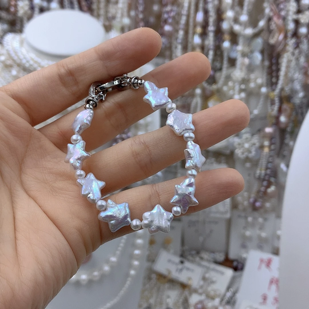 淡水珍珠项链耳饰银S925镶嵌