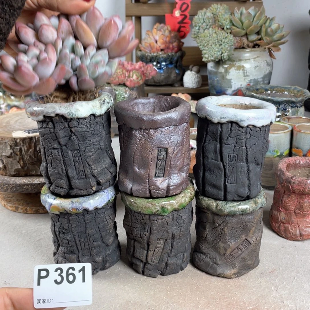 紫砂花盆任意发一个 陶瓷花盆