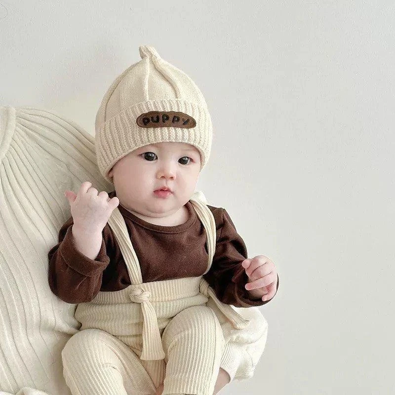 帽新生儿月龄保暖秋冬宝宝护婴儿奶嘴针织小囟门毛线帽帽子帽胎帽