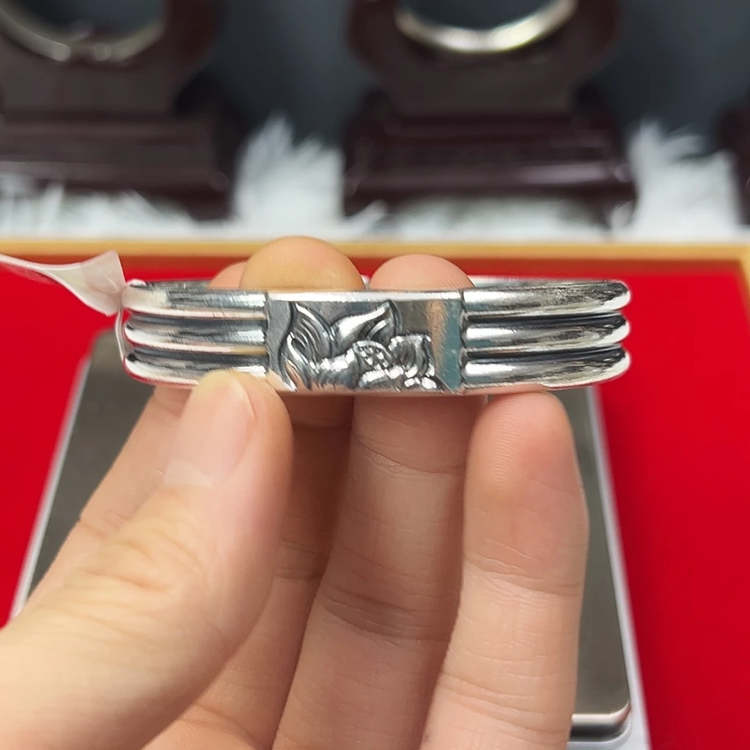 足银足银999手工手镯