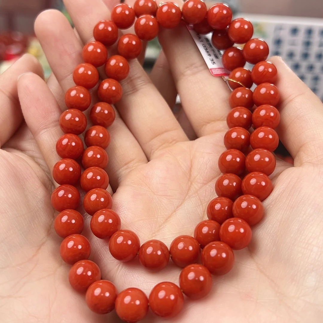 南红玛瑙未镶嵌项链