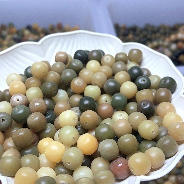 吊坠白玉菩提白玉菩提11微瑕青提桶100颗卡灯牌宠80颗