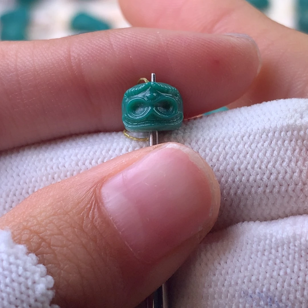 绿松石未镶嵌配饰蕊7.7*6.3