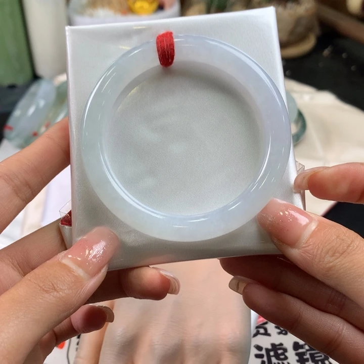 翡翠未镶嵌手镯55圈口