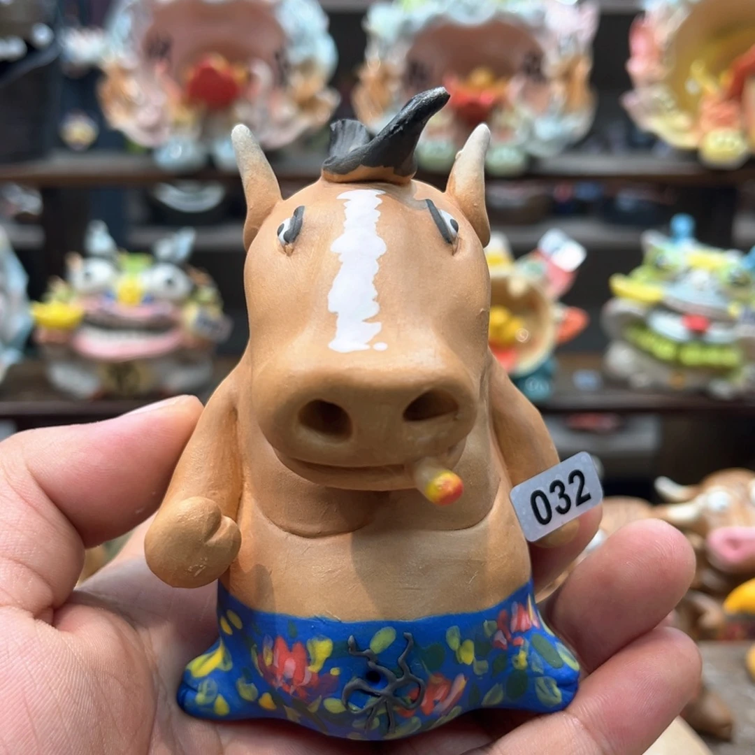 摆件直播间纯手工陶瓷摆件032