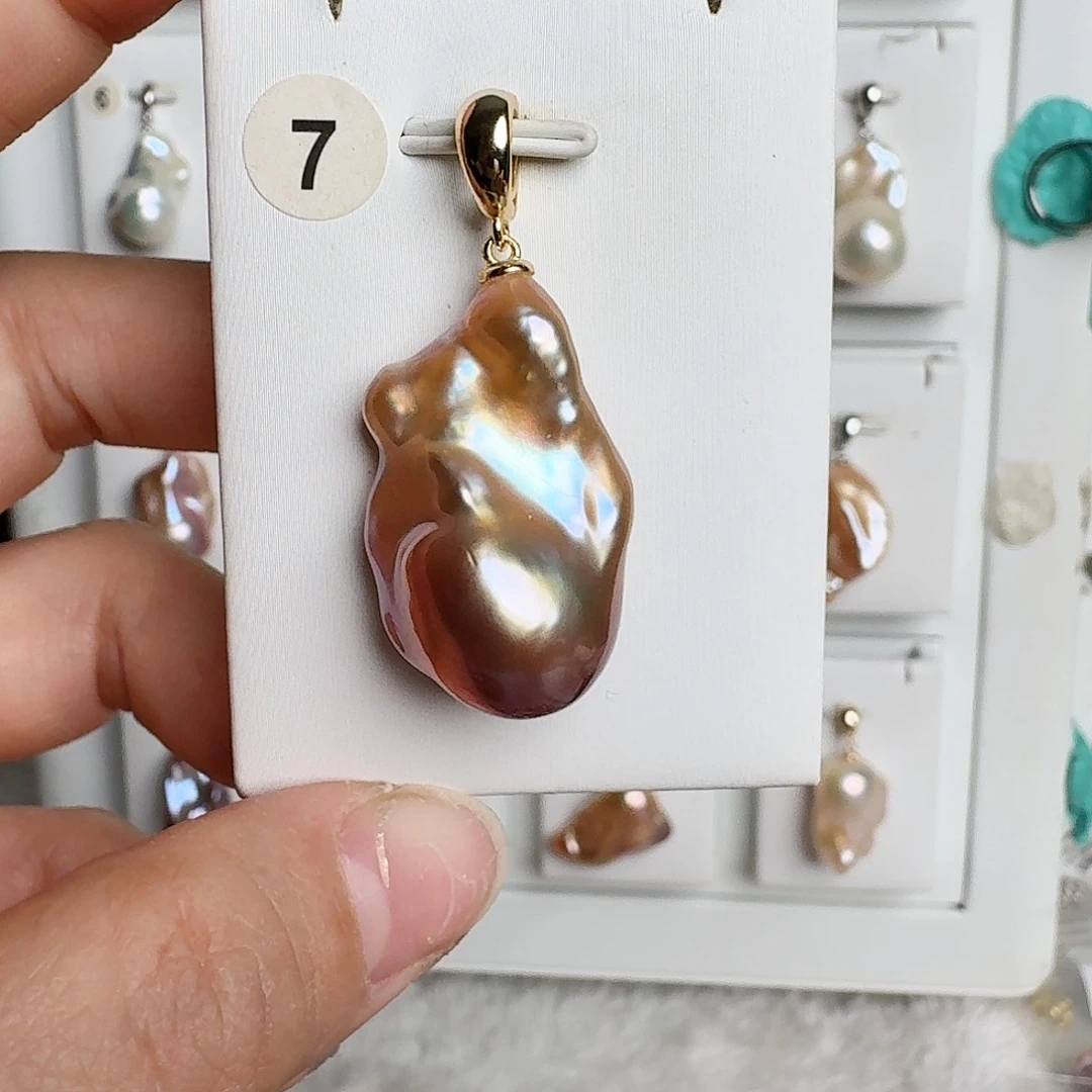 淡水珍珠颈饰银S925镶嵌