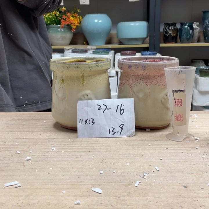 紫砂花盆多肉花盆微瑕16