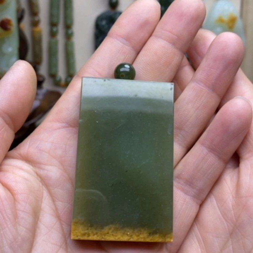 【闪购商品】和田玉未镶嵌挂件用****4