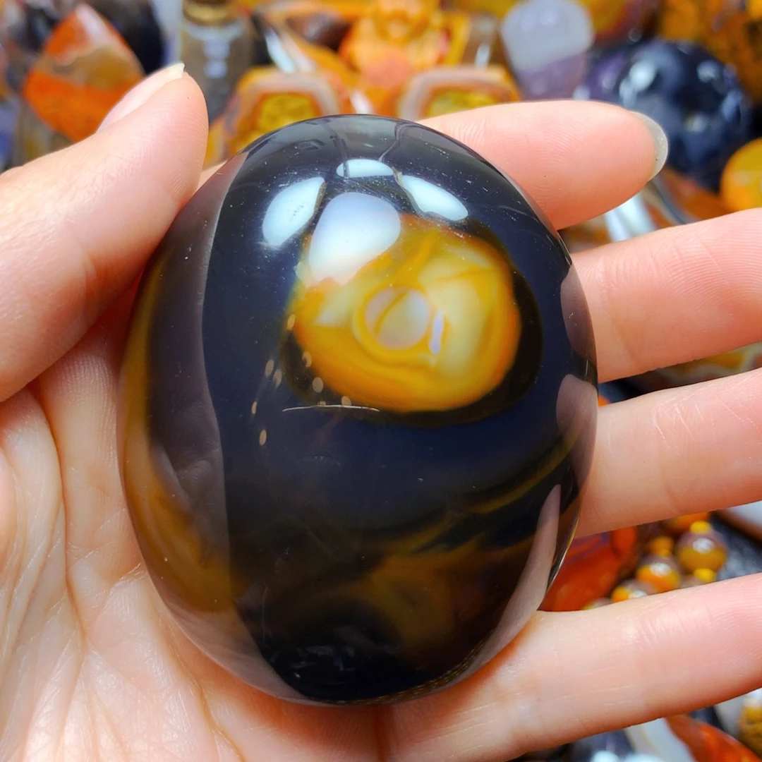 玛瑙/玉髓吊坠9未镶嵌老**匠