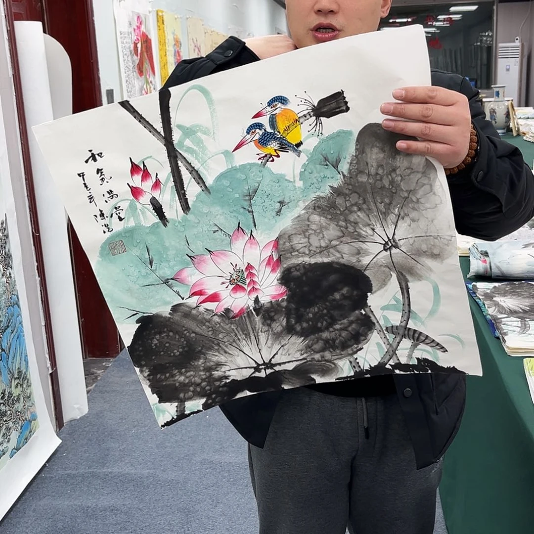 国画宣纸国画纯手绘作品