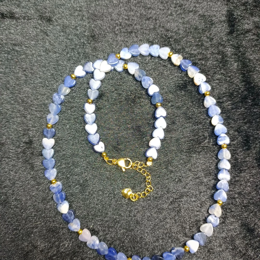 【鑫林珠宝】舒俱星际蓝心形项链时尚多样性发一SJL252