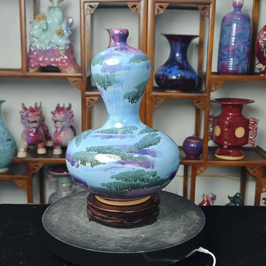 摆件钧瓷摆件神后镇钧瓷摆件