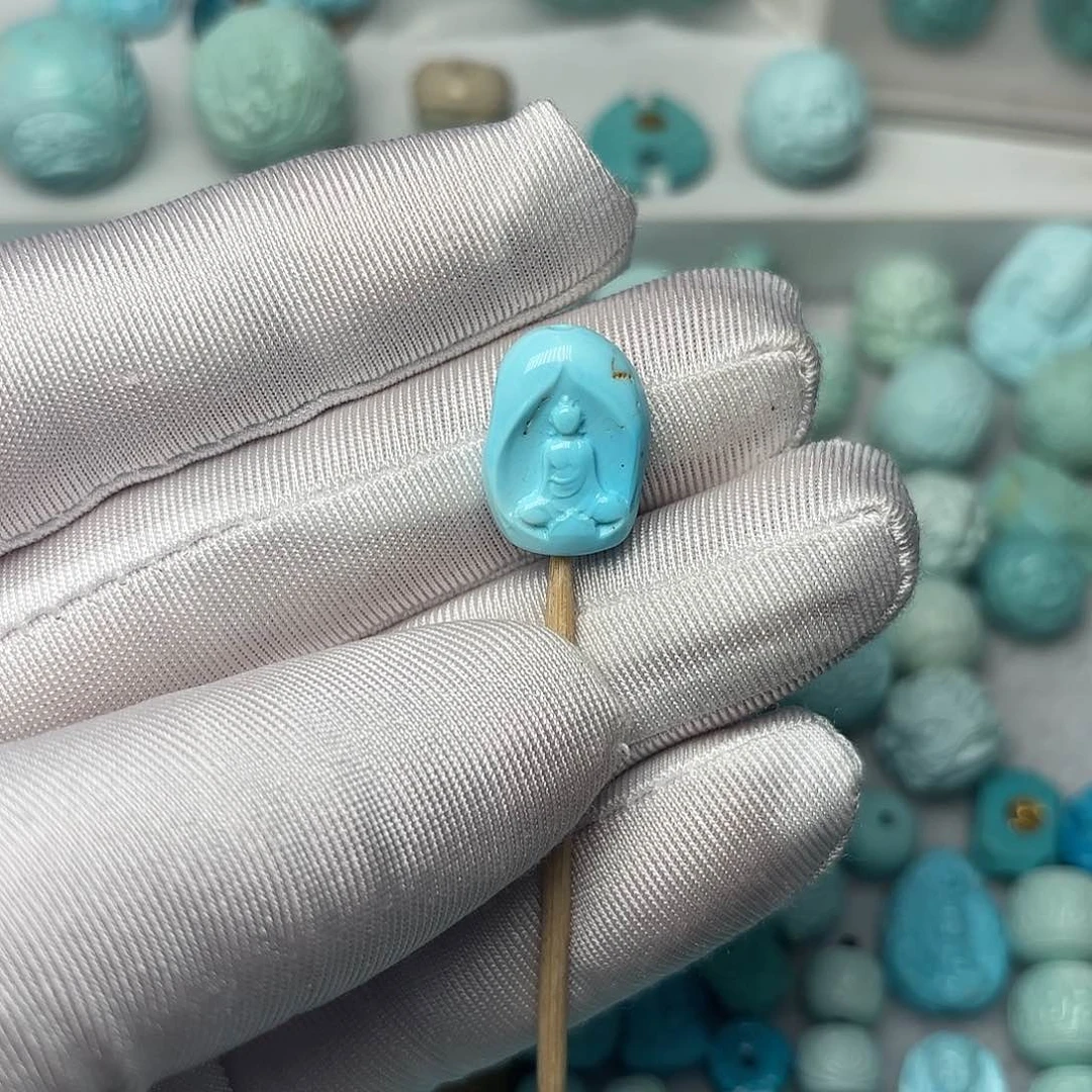 绿松石珠宝半成品未镶嵌