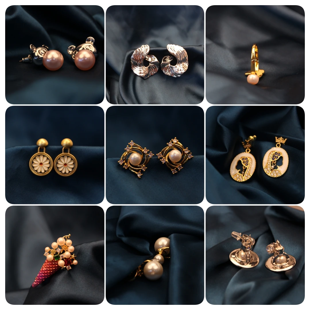 铜合金耳饰 【哼哈姐妹专属链接】高端耳饰，项链等宠粉链接！