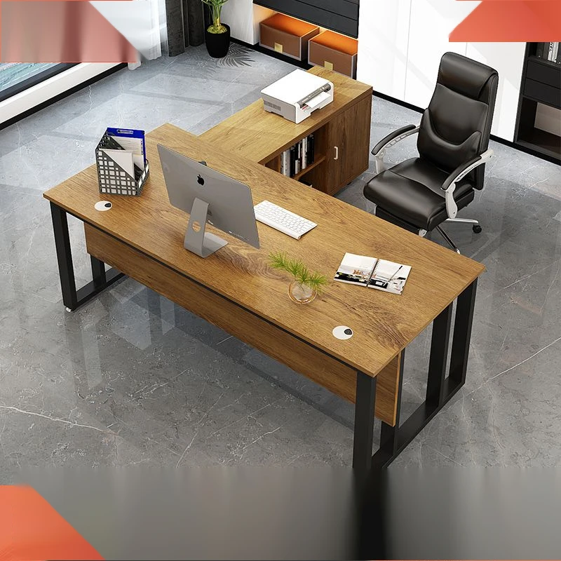 办公桌椅组合简约现代老板单人商用办公室家具大班台